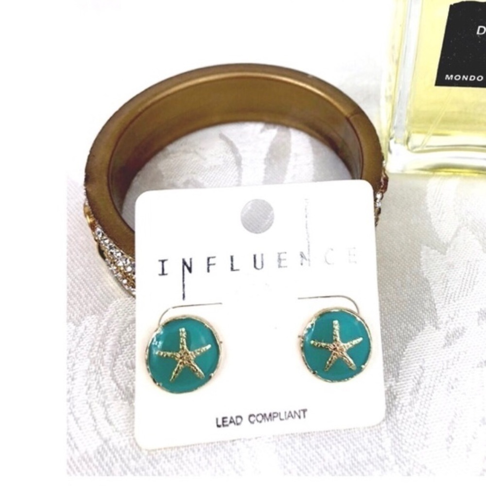 Turquoise Earrings l Costume Jewelry l Fashion Jewelry STARFISH Posts  #114